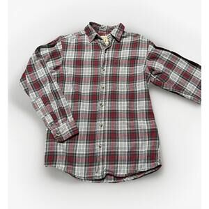 RED HEAD MENS Sz SMALL PLAID LONG SLEEVE FLANNEL SHIRT